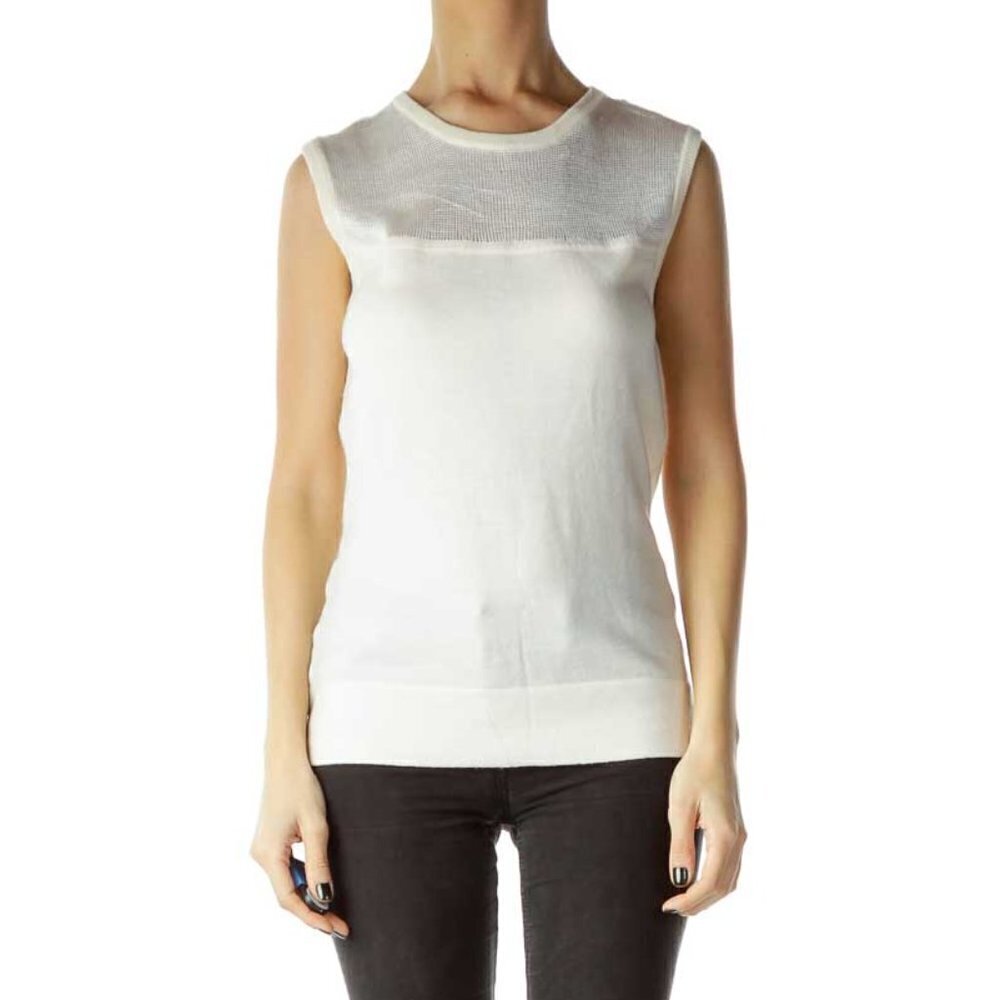 W By Worth Cream Sweater Vest